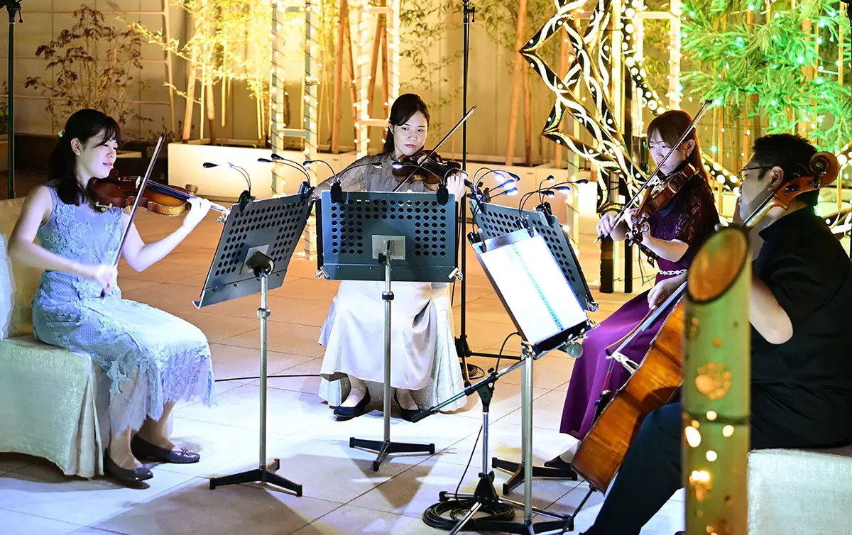 まちかどコンサート開催 弦楽四重奏