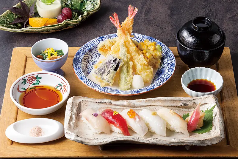 寿司天麩羅御膳