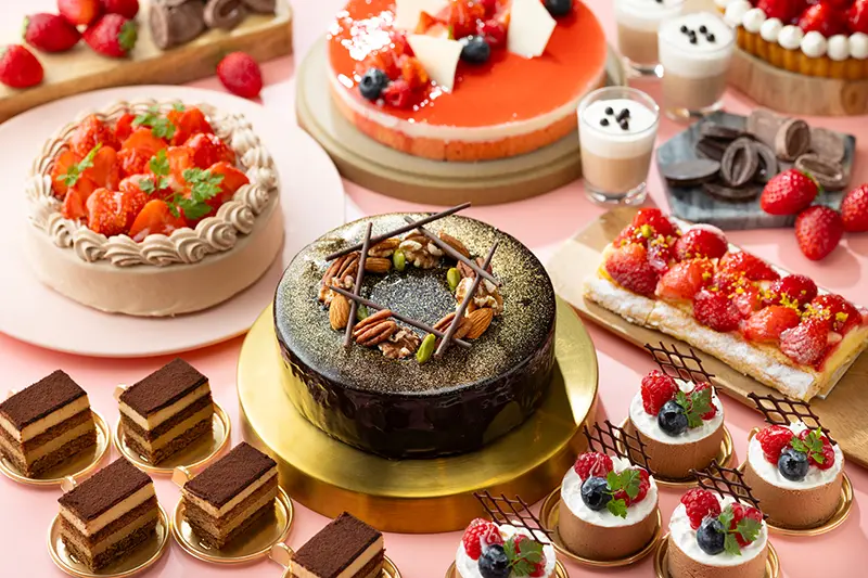 ストロベリーとショコラのデザートビュッフェ