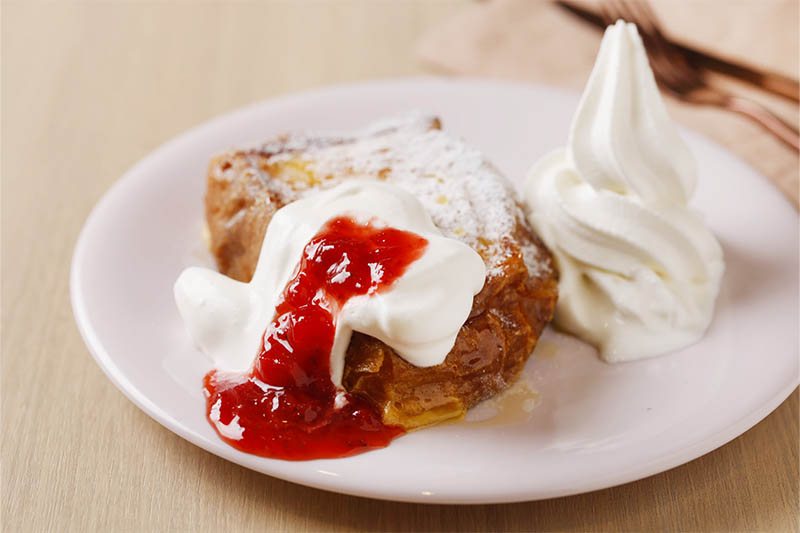 フレンチトーストの盛り付けイメージ