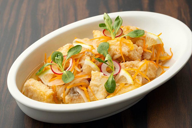 白身魚のエスカベッシュ