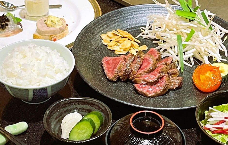 とちぎ和牛カイノミステーキランチコース
